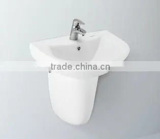 L282F Washbasin With Half Pedestal Sanitary Ware Ceramic Bathroom Design