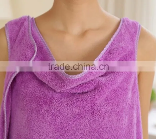 Sexy Sweet Bath Towel Bathrobe Coral Fleece Skirt Towel photo-4