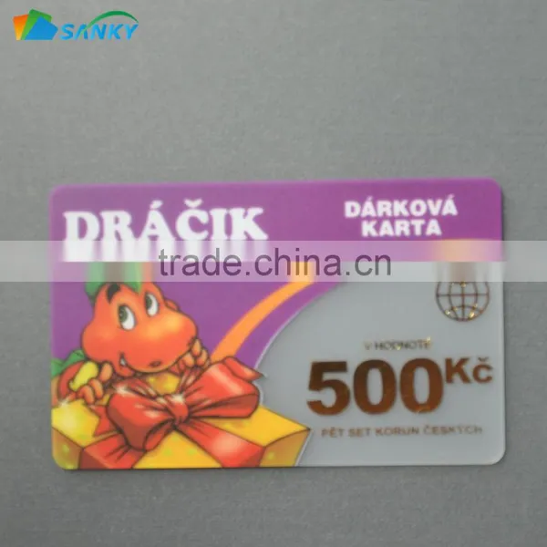 Full Color Rounded Corner Frosted Plastic Cards With Hot Stamp Silver Gold