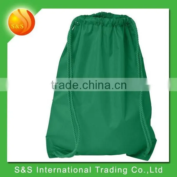Colorful Lightweight Drawstring Backpack Polyester Practical Drawstring Bag photo-3