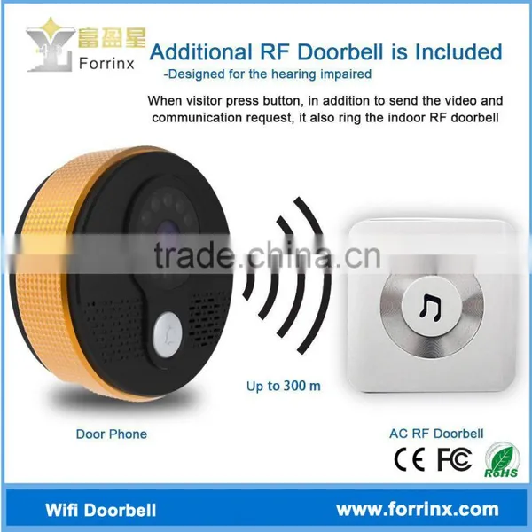 Forrinx Night Vision Novelty Electronic Doorbell Wifi photo-3