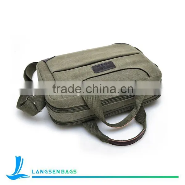 Durable Men Canvas Sling Bag Messenger Bag Laptopbags photo-4