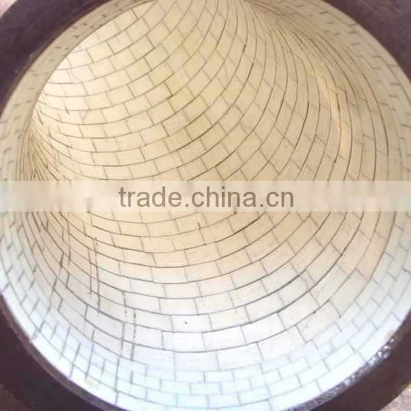 Meta Steel Mill Dregs Conveying Wear Resistant Ceramic Lining Pipe