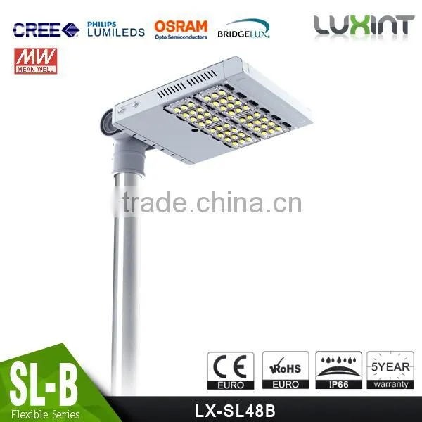 CE Rohs Adjustable Arm Meanwell Driver 100-140lm/W Different Beam Angle Modular Design 40W LED Street Light Manufacturer photo-5