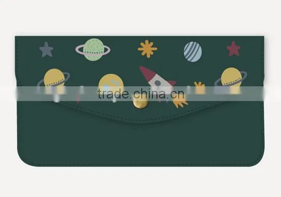 Universe, Cloud, Sun, Fire Balloon, Nylon Wallet,Lady Wallet,Clutch, Pocketbook,Coin Purse photo-3