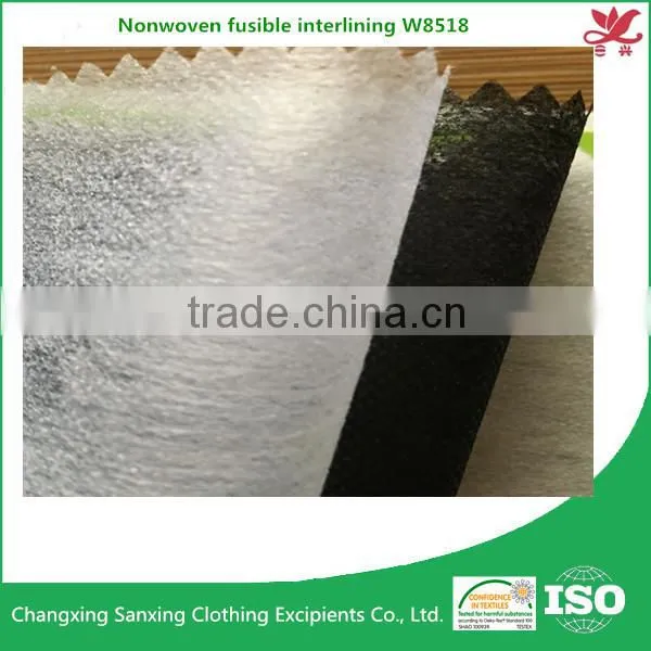 Nonwoven Fabric Fusible Interlining W8518 Non Woven Interlining