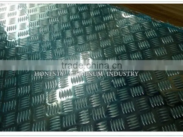 High Quality 5052 5754 5083 H32 H34 H36 Aluminum Checker Plate for Check photo-6