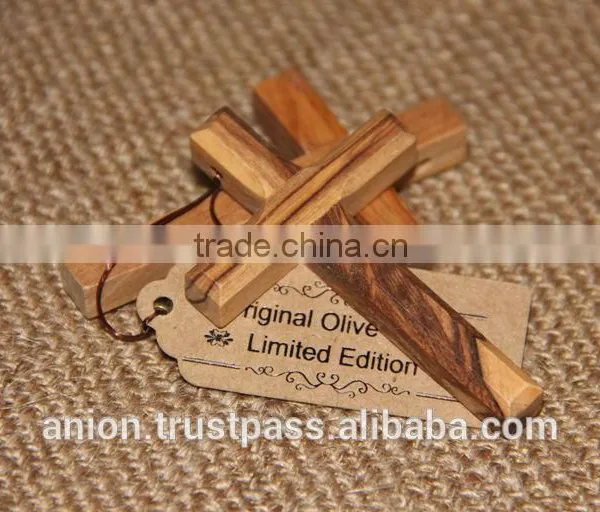 Original Olive Wood Hand Made Cross From Bethlehem. Christian photo-4