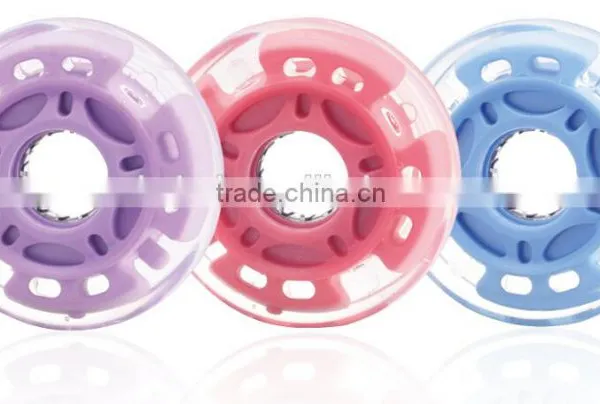 70*24mm Kick Scooter Wheel, Foot Scooter Wheel for Kids Flashing Roller Skate Wheels
