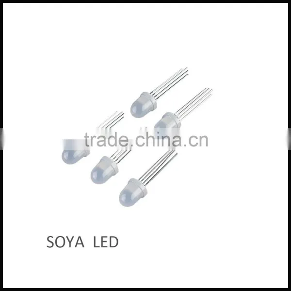 Integrated WS2811/ P9823 5mm RGB Pixel DIP LED photo-2