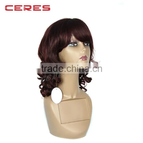 Promotion 99j Red Human Hair Wig Body Wave Full Lace Wig Brazilian Hair photo-4