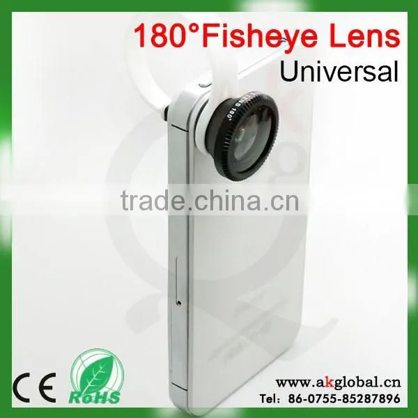 Universal Clip 180 Degree Fisheye Lens for Most Cellphone Mini Camera Lens for Samsung Galaxy s4 photo-3
