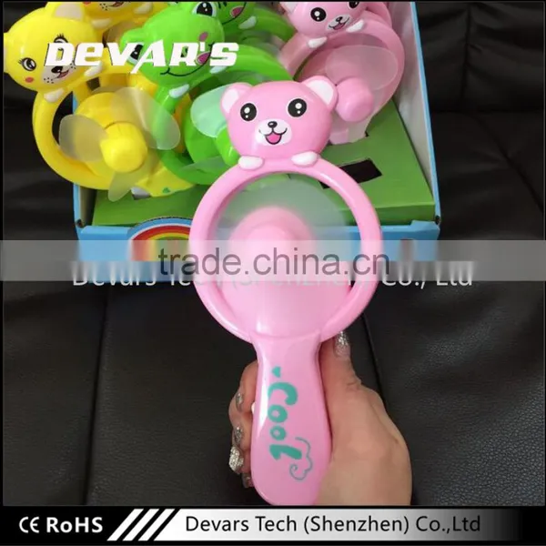 Plastic Dynamo Hand Press Portable Mini Fan for Kids photo-4
