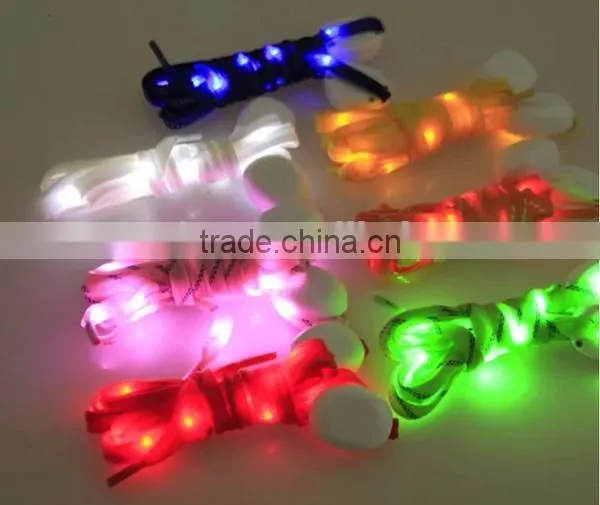 2016 Fashionable LED Light up Shoe Laces Colorful Shining Dancing Shoe Laces for Wholesale photo-2