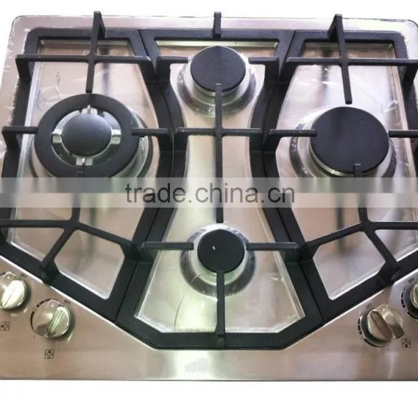 Hot Sale Stainless Stell Surface Material Cast Iron Gas Cooker