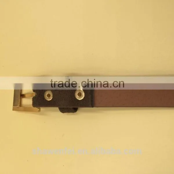 Sued Effect Belt With Gold Color Rivets photo-5