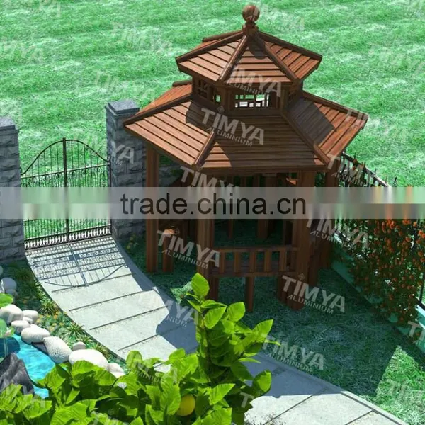 Outdoor Aluminum Frame Doubl Lamp for Wrought Iron Gazebo photo-2