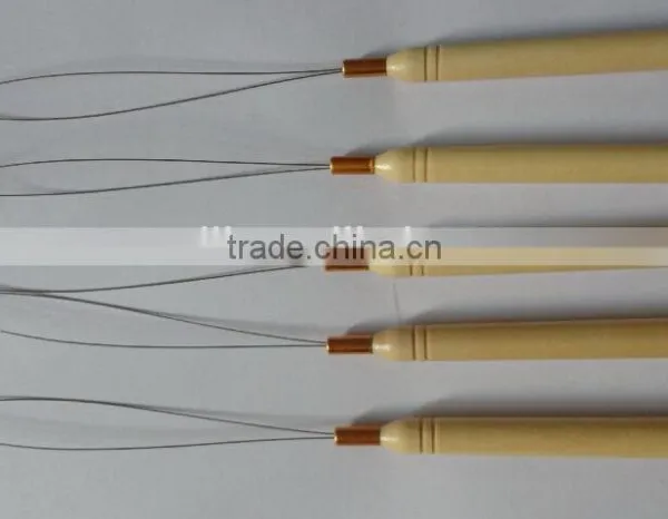 Micro Rings Loop Tool Loop Threader Pulling Needle Used With Hair Plier and Beads for Human Hair Feather Extension Tools photo-5