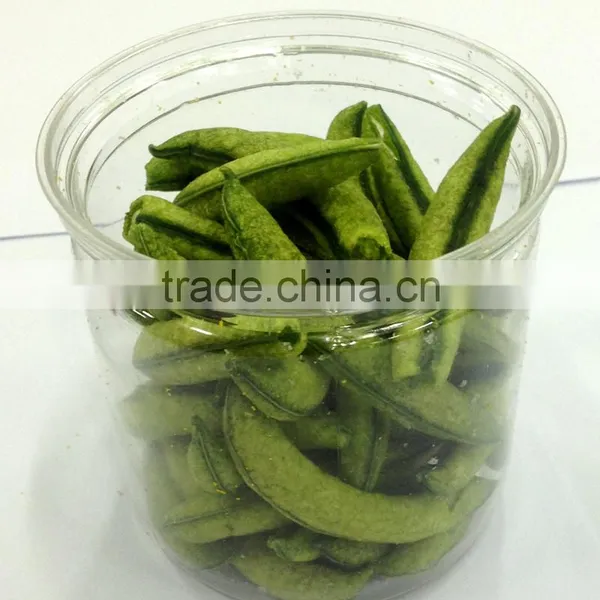 Supply Natural Snack VF Dried Green Turnip Crisps With Good Healthy