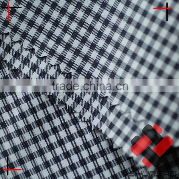 Cationic Polyester Plaid Pongee Imitation Yarn Dyed Fabric for Shirt photo-6
