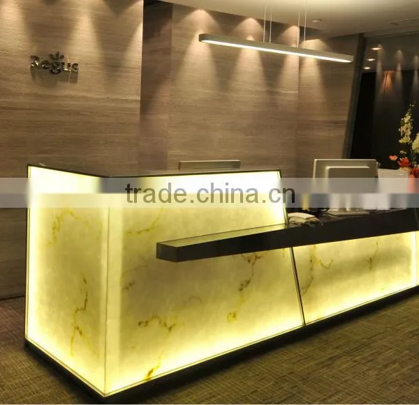 Best Price Artificial Marble for Beauty Salon Reception Desks photo-2