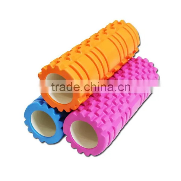 Medicine Foam Roller 12"4" With Grid for Deep Tissue Massage and Muscle Therapy Eva Yoga Roller Fitness Equipment photo-2