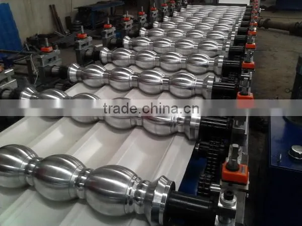 Step Tile Steel and Aluminium Corrugated Roof Roll Forming Machine #27-190-950 photo-2