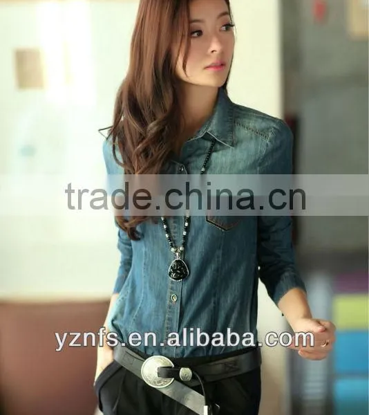 2013 New Desgin Fashion Ladies Fancy Long Jeans Coats photo-2