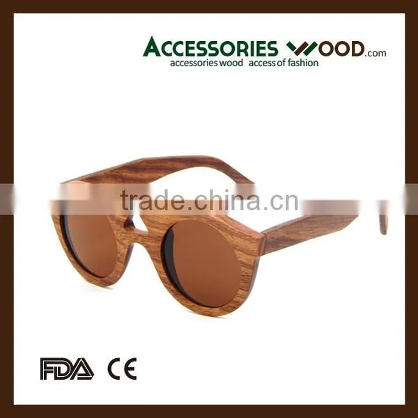 High Quality Zebra Wood Sunglasses With Fashion Style and 100% Handmade Wood Sunglasses in 2016 for Men & Women photo-2