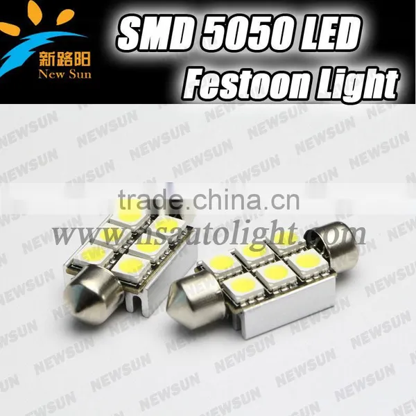 6SMD 5050 36mm C5W Led Car Bulb Festoon Dome Light High Brightness Car Reading Lamp