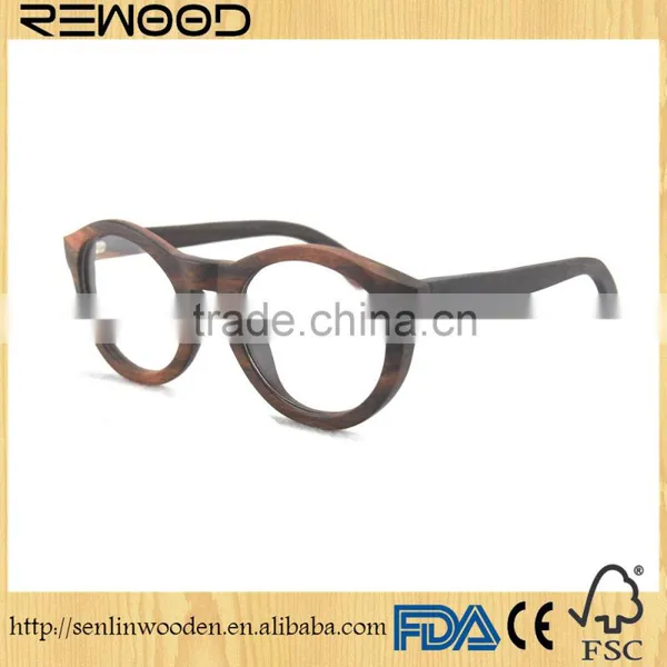Wood Sunglasses Made From Ebony Frame With Clear Lens RX Frame photo-5