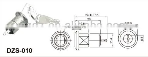 12mm Key Selector Switch,key Switch 12v,metal Touch Key Switch photo-6