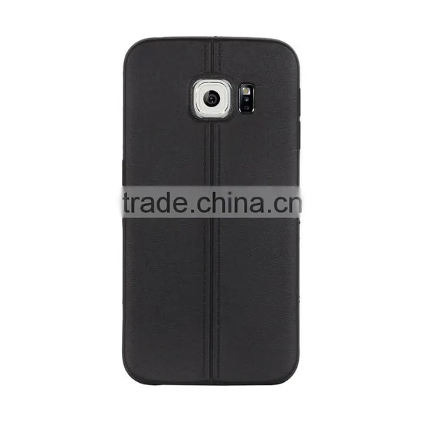 2015 Unique TPU Free Sample Mobile Phone Case Two Line Style Case For Samsung Galaxy S6 Edge photo-2