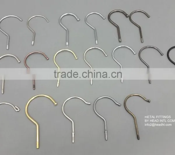 The HEAD Polished Chrome Swivel Metal Hook Ball End Hooks Different Sizes Hanger WARM GREY COLOR Hooks Metal Fitting photo-2