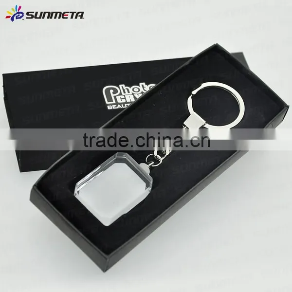 New Product China Manufacturer Sublimation Products Blank Crystal Key Chain photo-3
