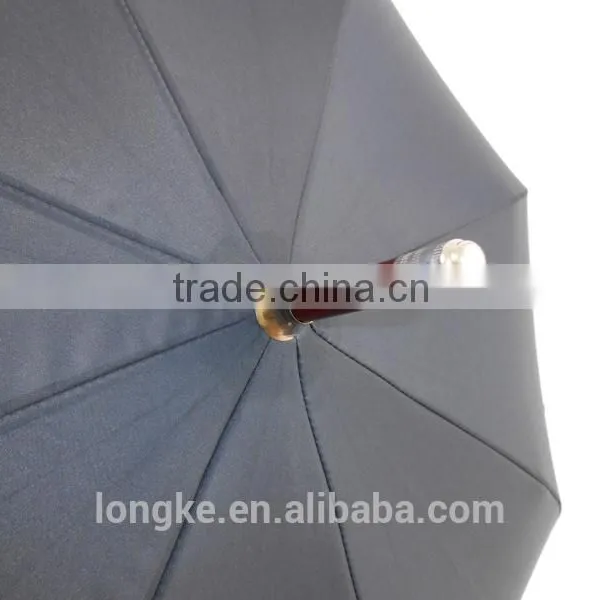 60cm Deluxe Wooden Pole and Carved Wood Handle Umbrella photo-5