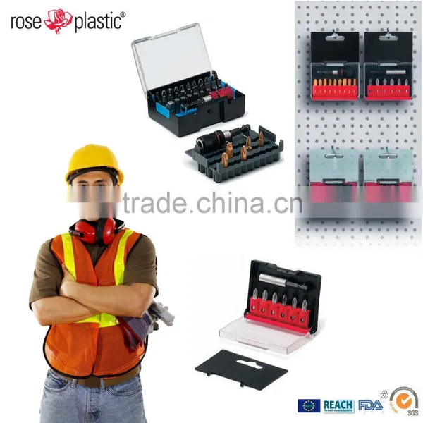 Hard Clear Plastic Storage Locking Box for Drill Bits Set BP photo-6