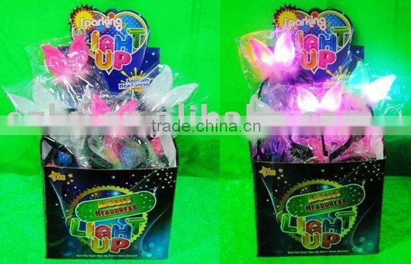 Smaller Rubber Ear LED Hair Headband