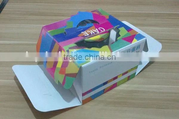 Custom Design Food Grade Decorative Take Away Paper Cake Box photo-3