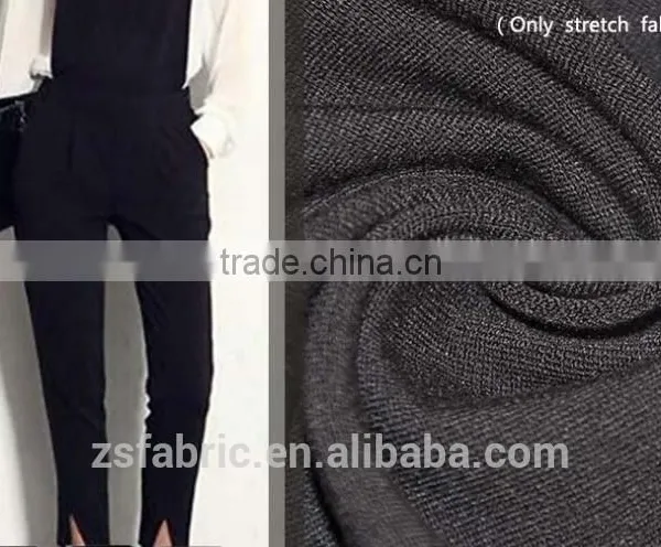 ZHENGSHENG Polyester/Rayon Blend Stretch Twill Fabric For Skirt and Trousers Two Way Stretch Fabric