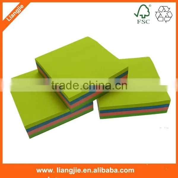 Customized Self-adhesive Notes Cube ,neon Paper Self-adhesive Memo Pad photo-3