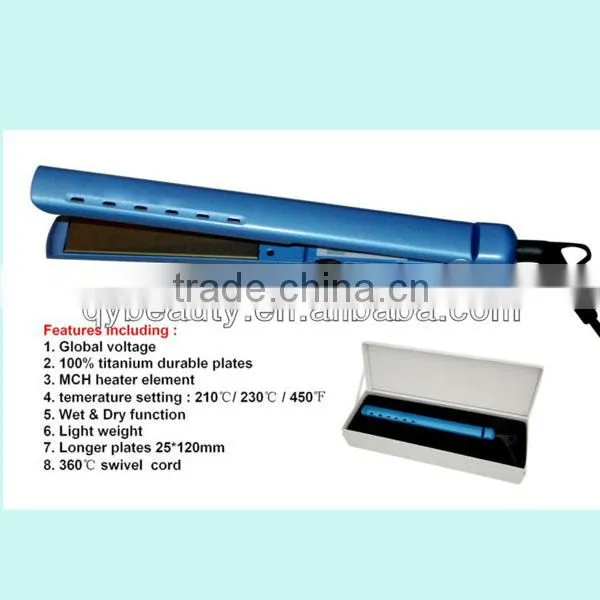 Pro Nano Titanium 1/4 Inch Flat Iron / Hair Straightener