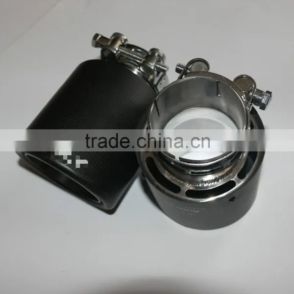 Black Carbon Fiber Exhaust Tip/carbon Fiber Muffler End Pipe photo-5