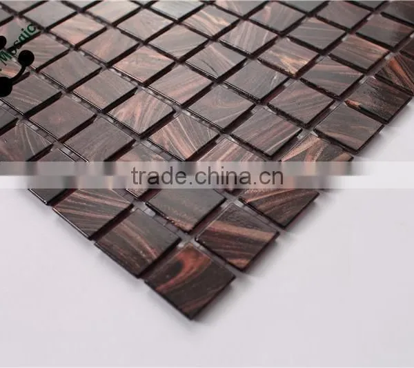 SMH06 Kitchen Wall Tiling Beautiful Mosaic Patterns Gold Line Wall Mosaic photo-5