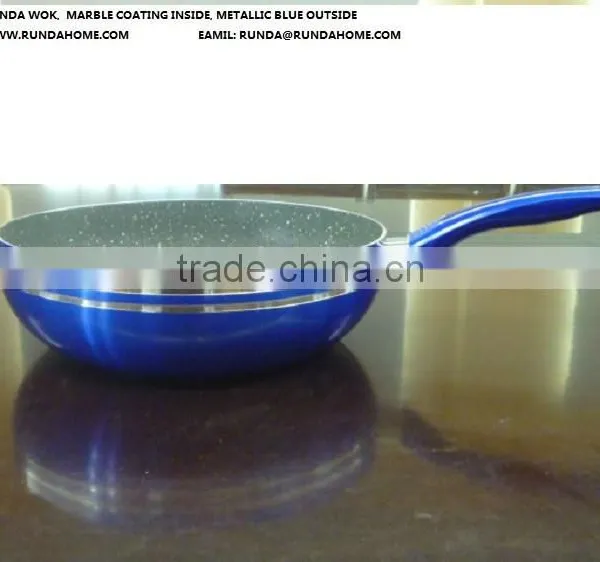 Metallic Coating Deep Frying Pan WOK photo-6