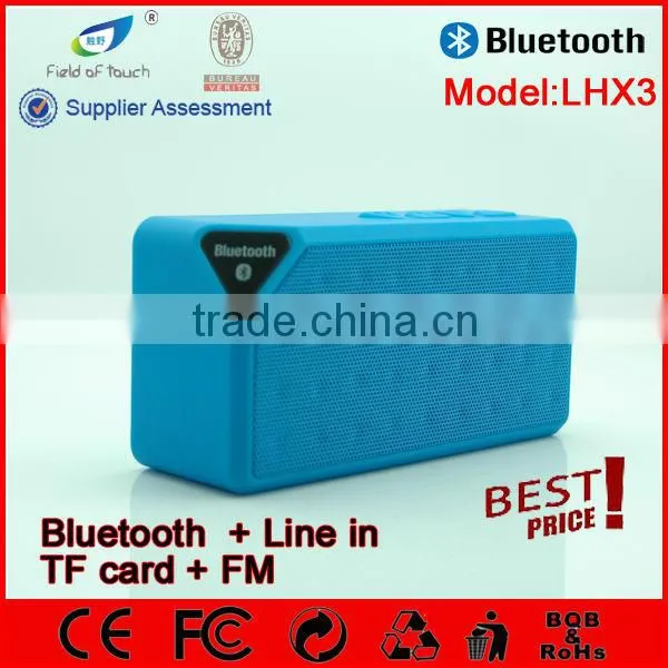 X3 Hot Selling Wireless Handsfree Calling Cheap Price Promotion Gift Speaker With Battery Removeable photo-4