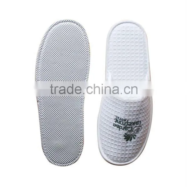 Waffle Washable Closed Toe Hotel Slipper