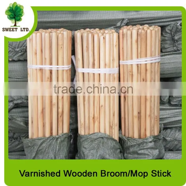 Well Straight Varnished Eco-friendly Wooden Broom Handle With High Quality photo-6