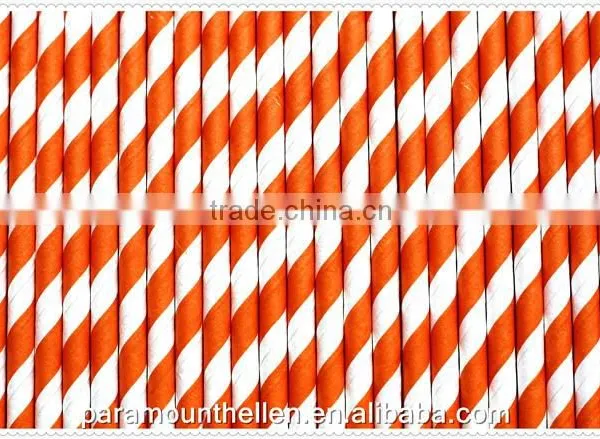 2016 Customizable Eco-Friendly Striped Decoration Paper Straws photo-4