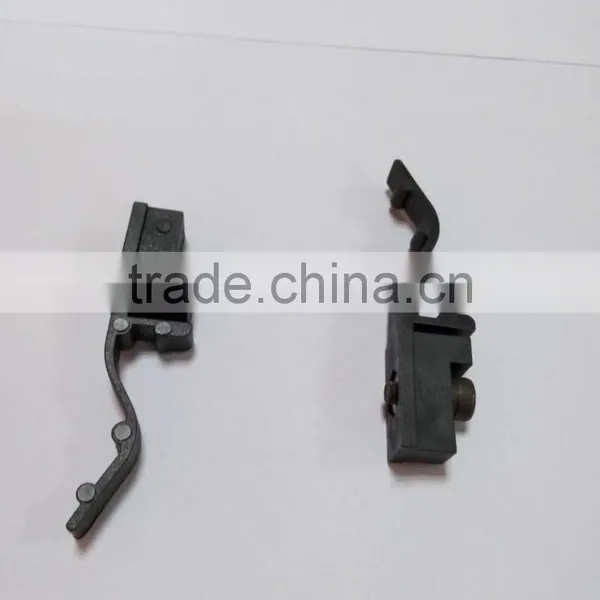 Black Steel and PA6 Sliding Door Hardware for Wooden Wardrobe Max Door Weight 25kg photo-6